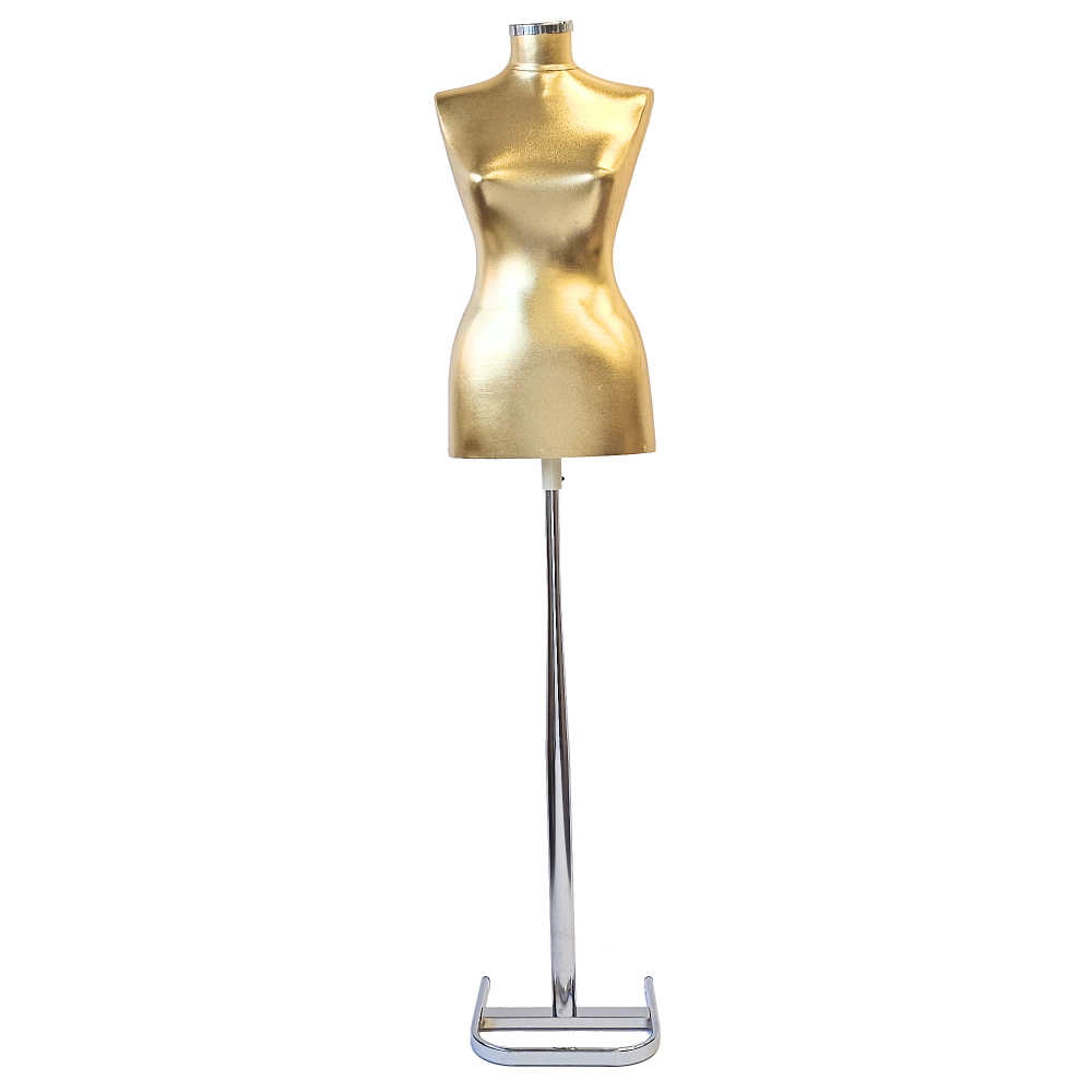 Bust Auriu   Dama Cu Picior Metal Gros [2]
