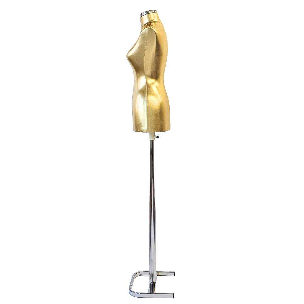 Bust Auriu   Dama Cu Picior Metal Gros [3]