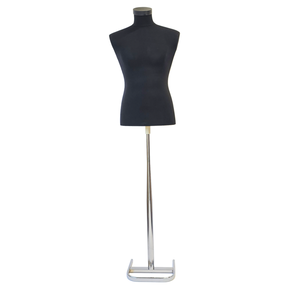 Bust barbat cu picior din metal Cromat [2]
