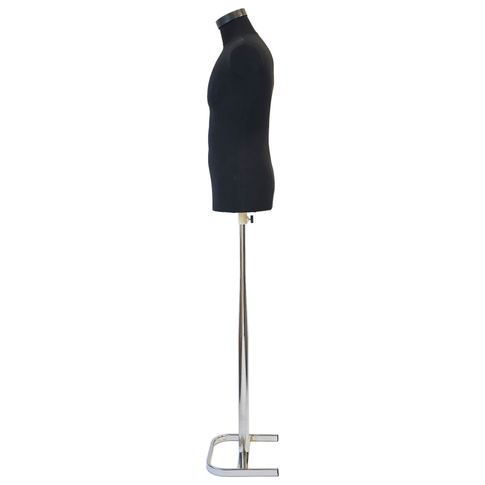 Bust barbat cu picior din metal Cromat [3]