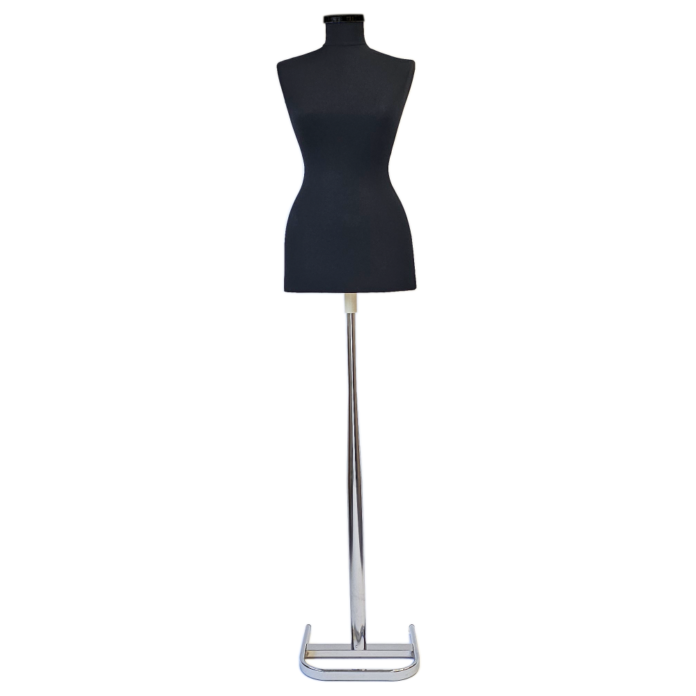 Bust dama cu picior din metal Cromat [2]