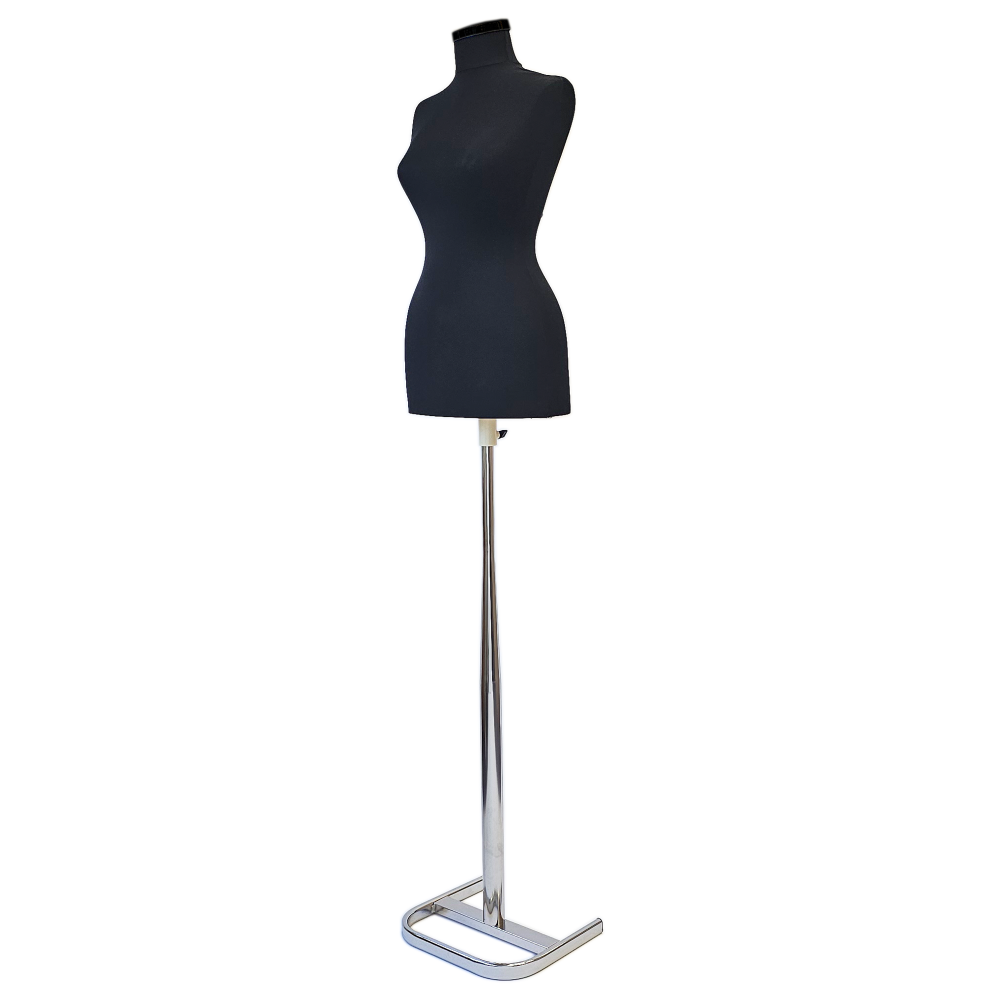 Bust dama cu picior din metal Cromat [1]