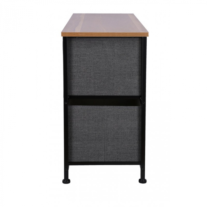 Comoda 5 sertare , 100 x 29 x 55 cm, Gri [4]