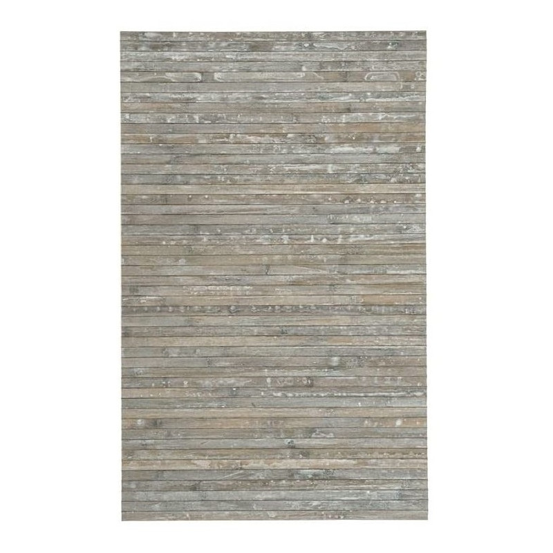 Covor dreptunghiular, din bambus si cauciuc, 50 x 120 cm, Grunberg BM027/GRI [2]