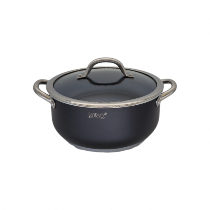 Cratita cu capac, profesionala, 4.70 L, BRIO METALLICA [2]