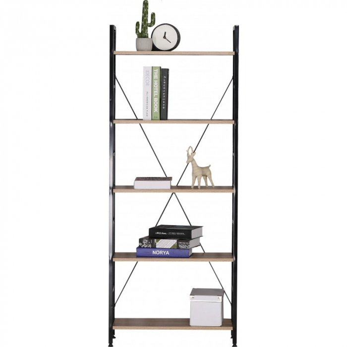 Etajera cu 5 rafturi, metal si PAL, 60 x 27,50 x 147 cm [2]