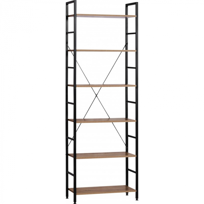 Etajera cu 6 Rafturi, Metal si PAL, 60 x 27.60 x 180 cm [2]