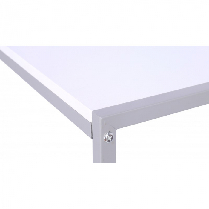Masa multifunctionala, Metal si MDF, 78x46x76 cm, Grunberg, alba [4]