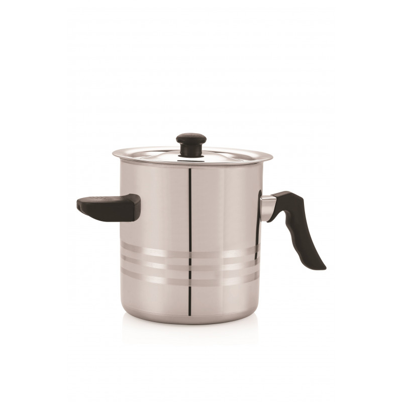 Oala pentru lapte din inox, cu capac, 3L [2]