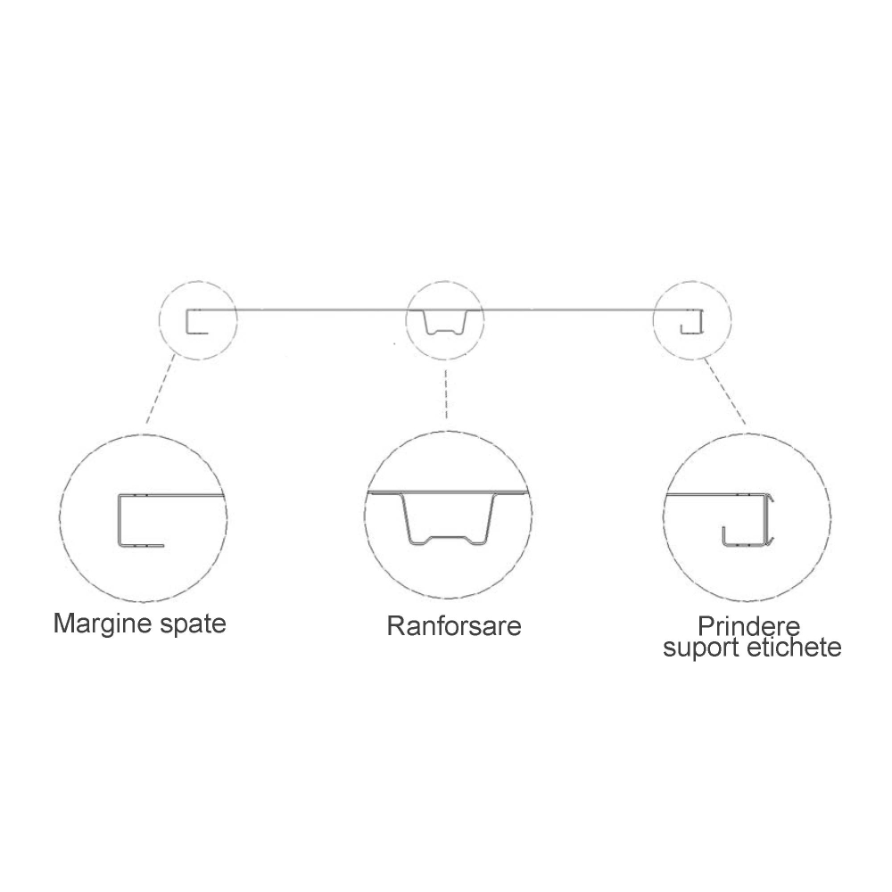 Raft metalic de magazin 100 x 225 cm, baza si 4 polite, antracit cu rosu [2]