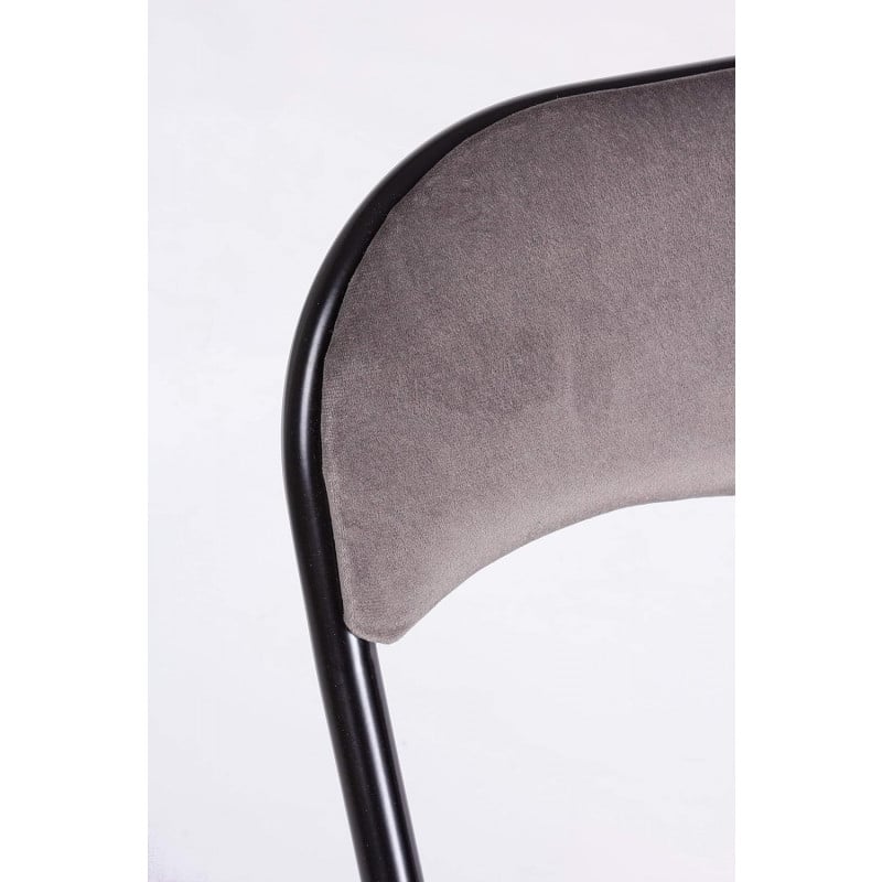 Scaun pliabil, cu cadru metalic, tapitat cu piele sintetica, 44x45x79 cm, Grunberg Z28 (maro) [3]