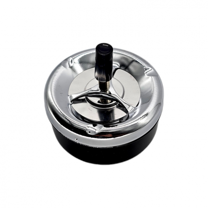 Scrumiera antivant cu buton, 11 cm [2]