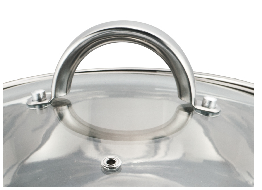 Set 12 piese , 6 vase din inox, compatibile cu plita cu inductie, cu capace din sticla, Grunberg GR2441 [8]