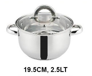 Set 12 piese , 6 vase din inox, compatibile cu plita cu inductie, cu capace din sticla, Grunberg GR2441 [4]