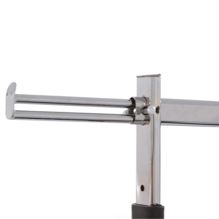 Stender din metal, cu 2 bare reglabile, cu extesii laterale, cromat, 2105 [3]