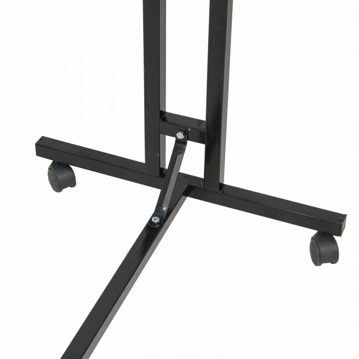 Stender din metal, cu doua bare reglabile, vopsit negru, 1119 [5]
