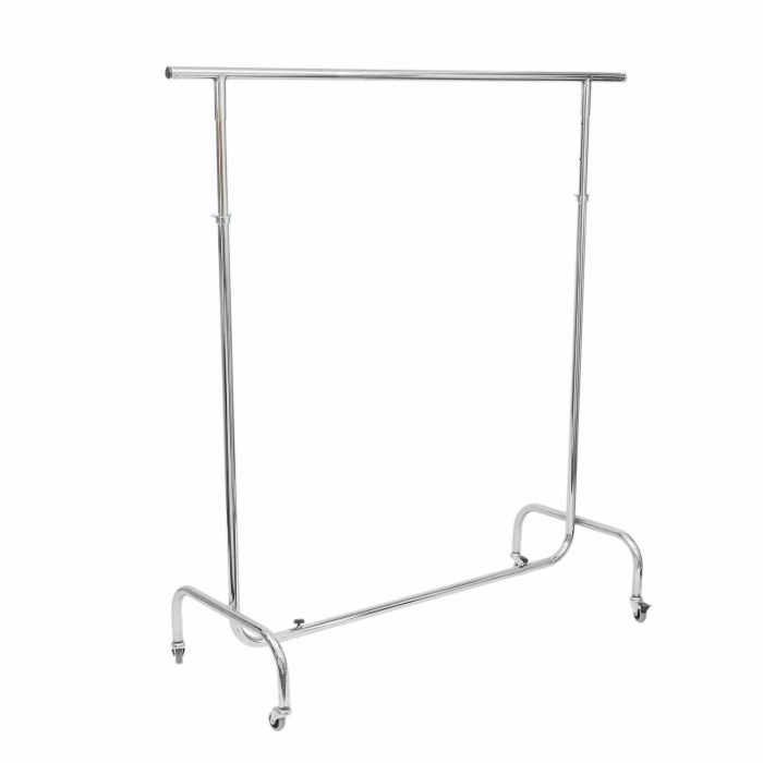 Stender din metal, reglabil, cu extensii laterale, cromat, 2107 [2]