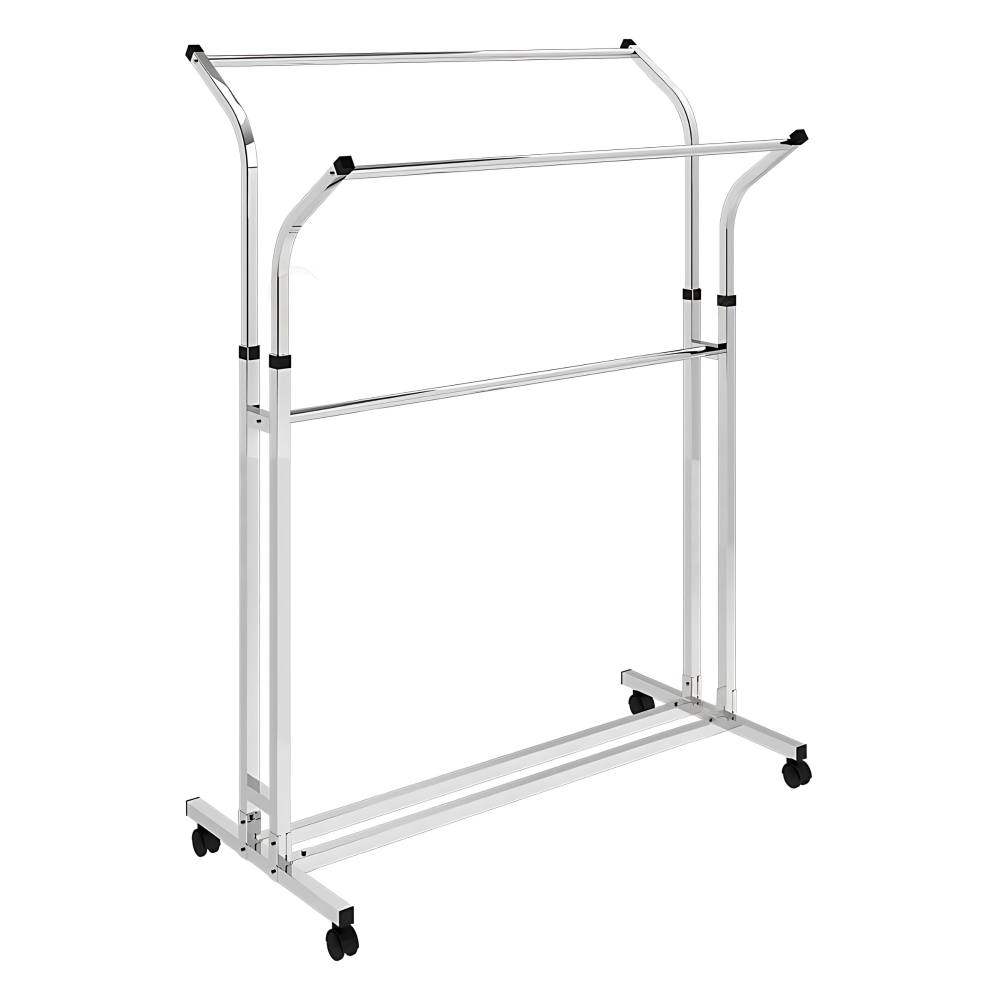 Stender pentru umerase, cu doua bare laterare reglabile pe inaltime, din metal Cromat [2]