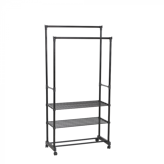 Suport pentru haine, din metal, mobil , 78.50 x 39 x 165 cm [2]