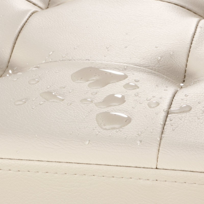 Taburet pliabil cu spatiu de  depozitare - 38x38x38 cm, Grunberg, bej [4]