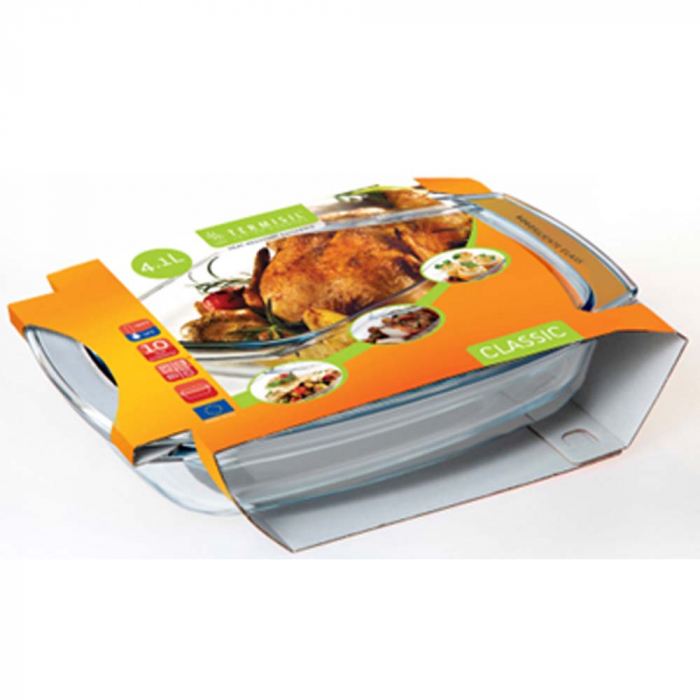 TERMISIL - Vas termorezistent cu capac 5.2 L                                     - Dreptunghiular [2]