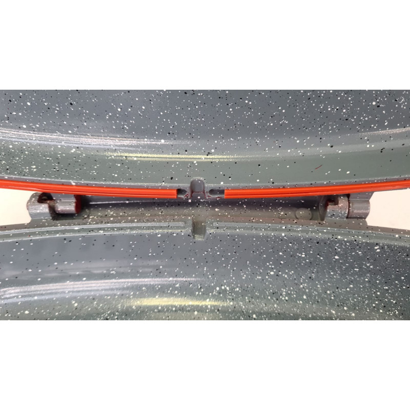 Tigaie dubla din aluminiu, ceramica marmorata, inchidere magnetica, inel din silicon, 32x22x7.50 cm [5]