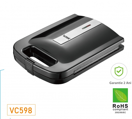 Aparat sandwich, 4 sandwich, forma triunghilara, 1400W [0]