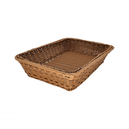 Platouri, cosuri si suporti - Cos de paine, dreptunghiular, 32.5 cm x 26.5 cm x 6.5 cm, maro, BRIO