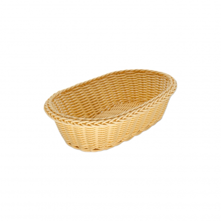 Platouri, cosuri si suporti - Cos de paine, oval, 24 cm x 17 cm x 7 cm, crem