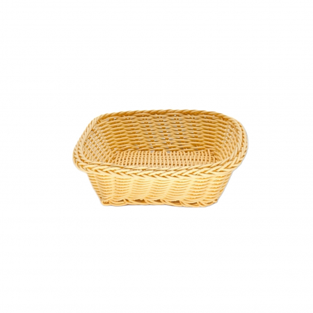 Platouri, cosuri si suporti - Cos de paine, patrat, 20 cm x 20 cm x 7 cm, crem, BRIO