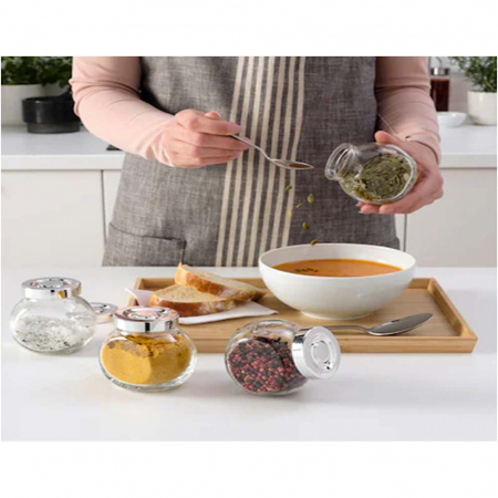 BRIO - Set 3 borcane sticla condimente [1]