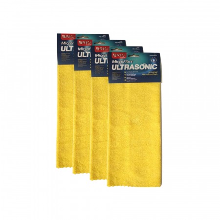 Stergeri - Set 4 lavete microfibra Ultrasonic galbene, 40x40 cm