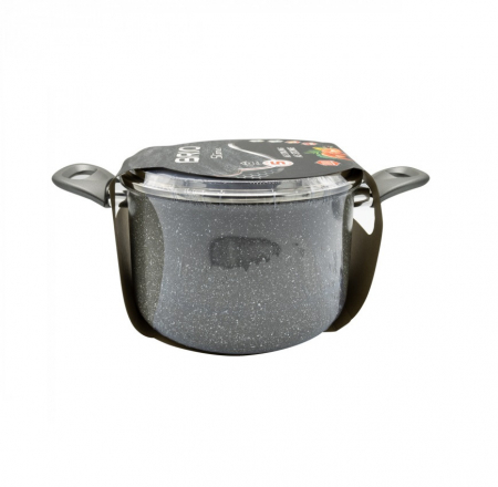 Oala cu capac, 22 cm, 5.7 L, BRIO STONE [1]