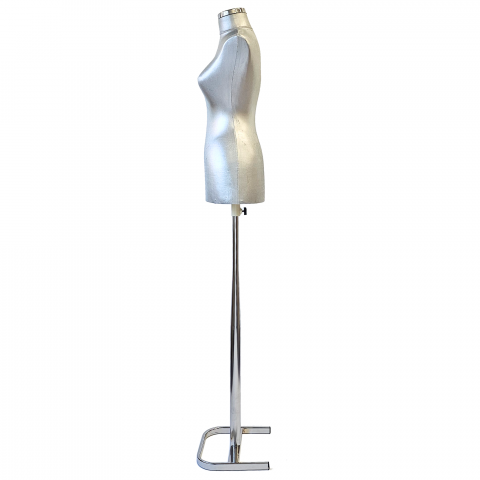 Bust Argintiu Dama Cu Picior Metal Gros [2]