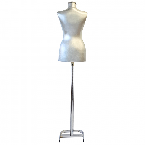 Bust Argintiu Dama Cu Picior Metal Gros [3]