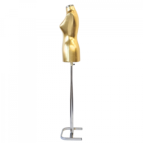 Bust Auriu   Dama Cu Picior Metal Gros [2]