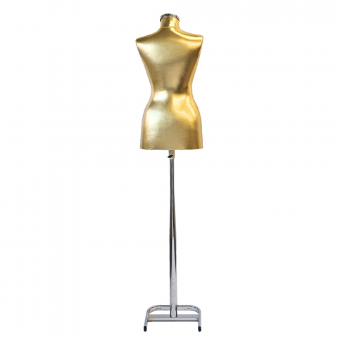 Bust Auriu   Dama Cu Picior Metal Gros [3]