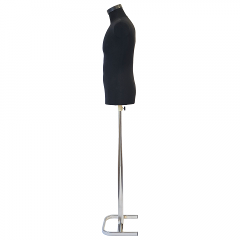Bust barbat cu picior din metal Cromat [2]