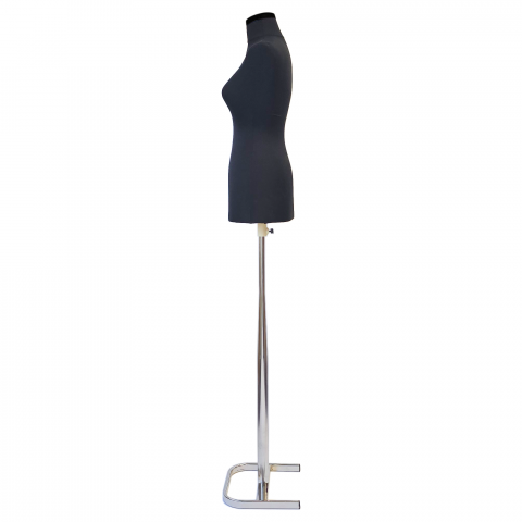 Bust dama cu picior din metal Cromat [2]