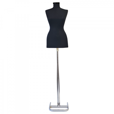 Bust dama cu picior din metal Cromat [1]