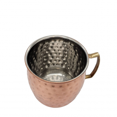 Cana finisaj cupru cu maner de alama, 480ml [1]