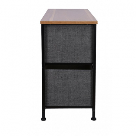 Comoda 5 sertare , 100 x 29 x 55 cm, Gri [3]