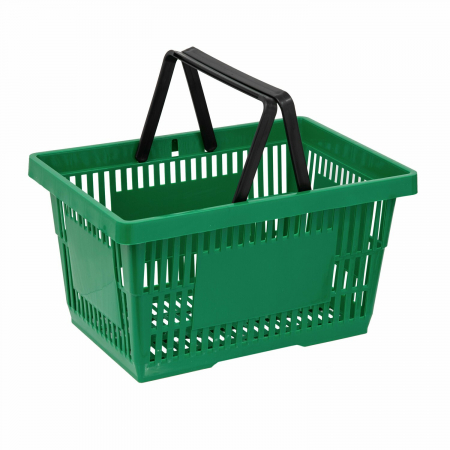 Cosuri cumparaturi - Cos de cumparaturi cu maner 22 litri, Verde