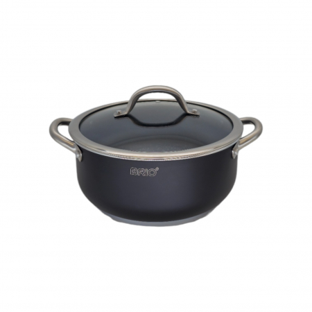 Cratita cu capac, profesionala, 4.70 L, BRIO METALLICA [1]