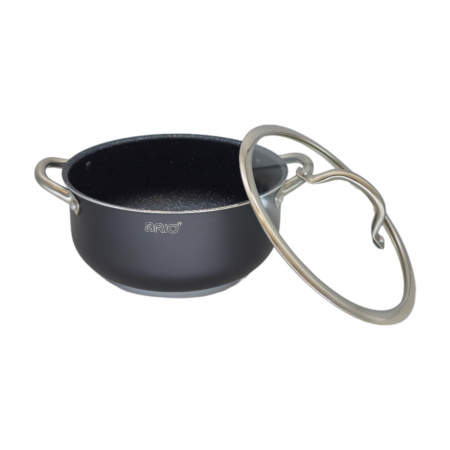 Cratita cu capac, profesionala, 4.70 L, BRIO METALLICA [3]