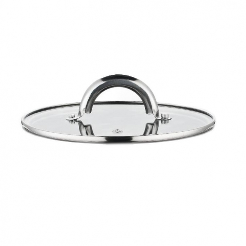 Cratita din inox, compatibila cu plita cu inductie, cu capac din sticla, 20 cm, 3.50L [1]