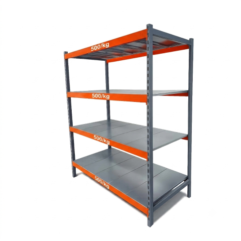 Extensie Raft Metalic Depozit, 200x150x80 cm cu Polițe Metalice - 500 kg/Nivel [1]