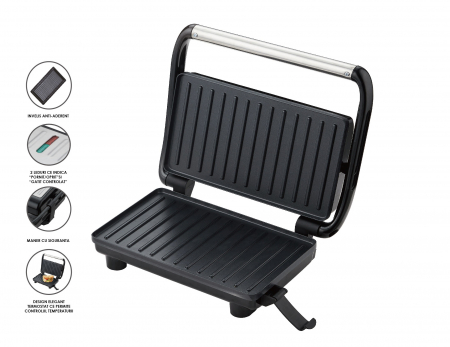 Gratar electric, placi cu invelis antiaderent, 750 W [0]