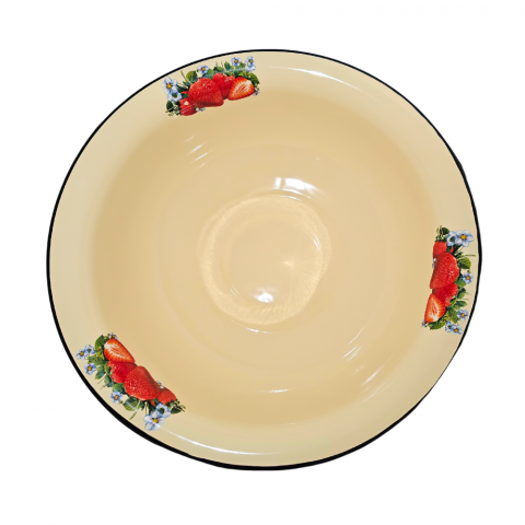 Lighean emailat, decor Capsuni, 9 Litri [1]