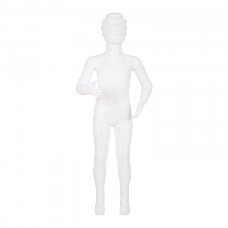 Copil - MANECHIN PLASTIC ALB COPIL CAP FUTURIST 115 CM